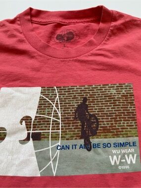 🔴Wu-Wear Shirt Size Large Wu-Tang Can It Be All So Simple Raekwon